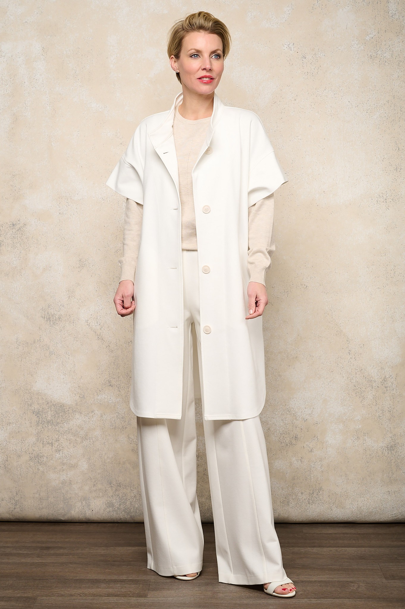 Noen Nordic Long Jacket Ivory Cream 12