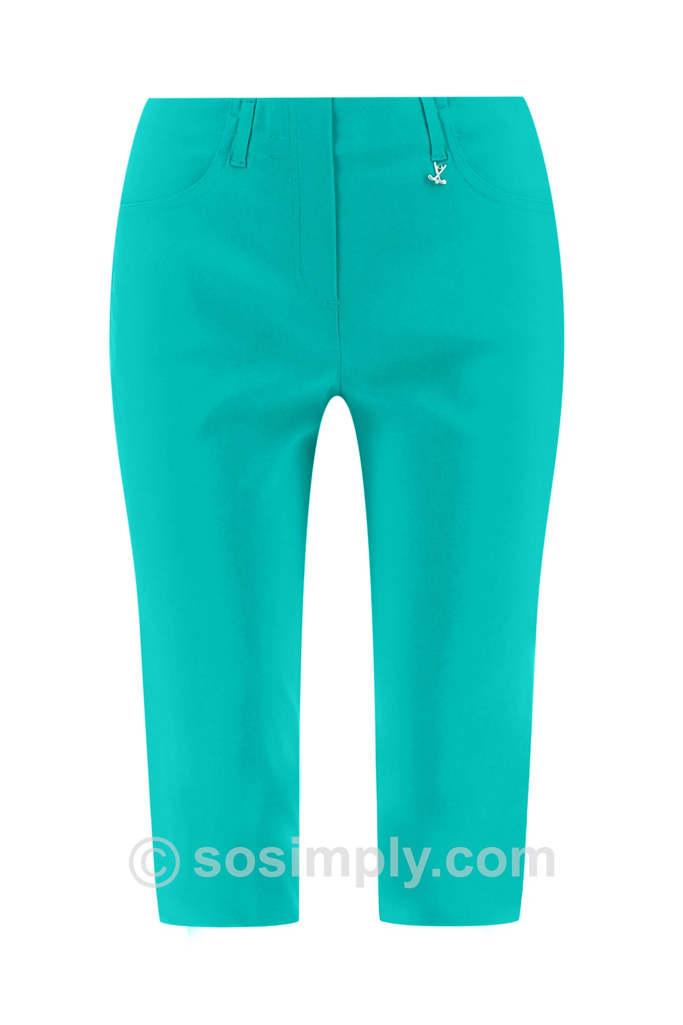 Robell Lexi 05 Golfing Shorts Aquamarine 760