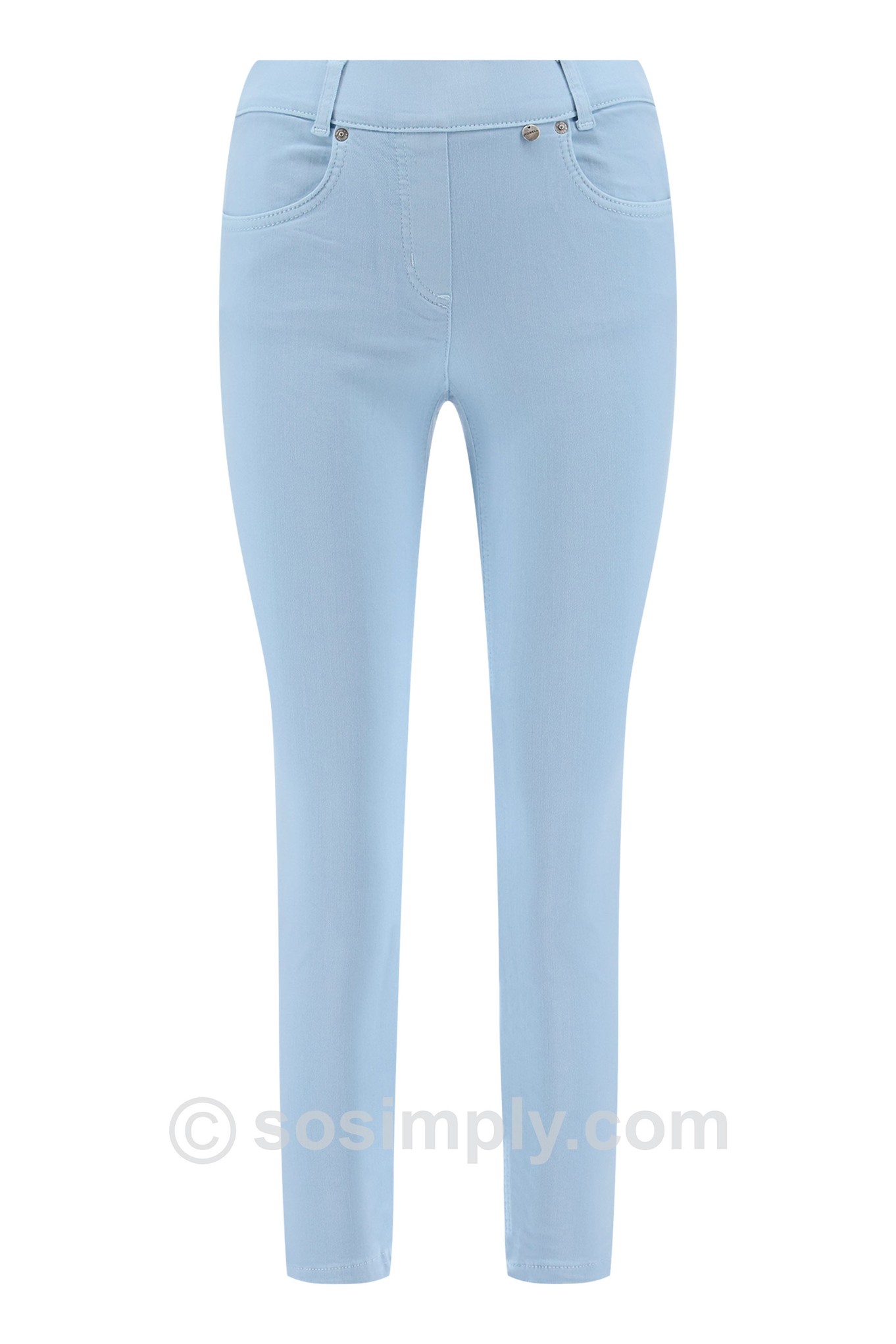 Robell Rose 09 Super Light Denim Ankle Grazer Light Denim 62