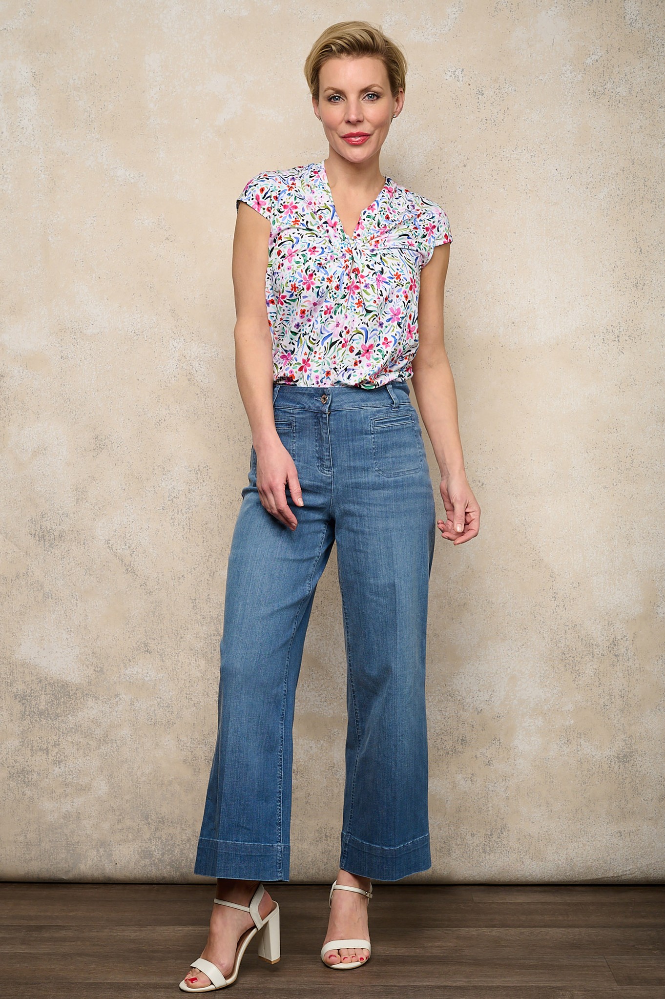 Robell Debby 09 Denim Culottes Natural Denim 64