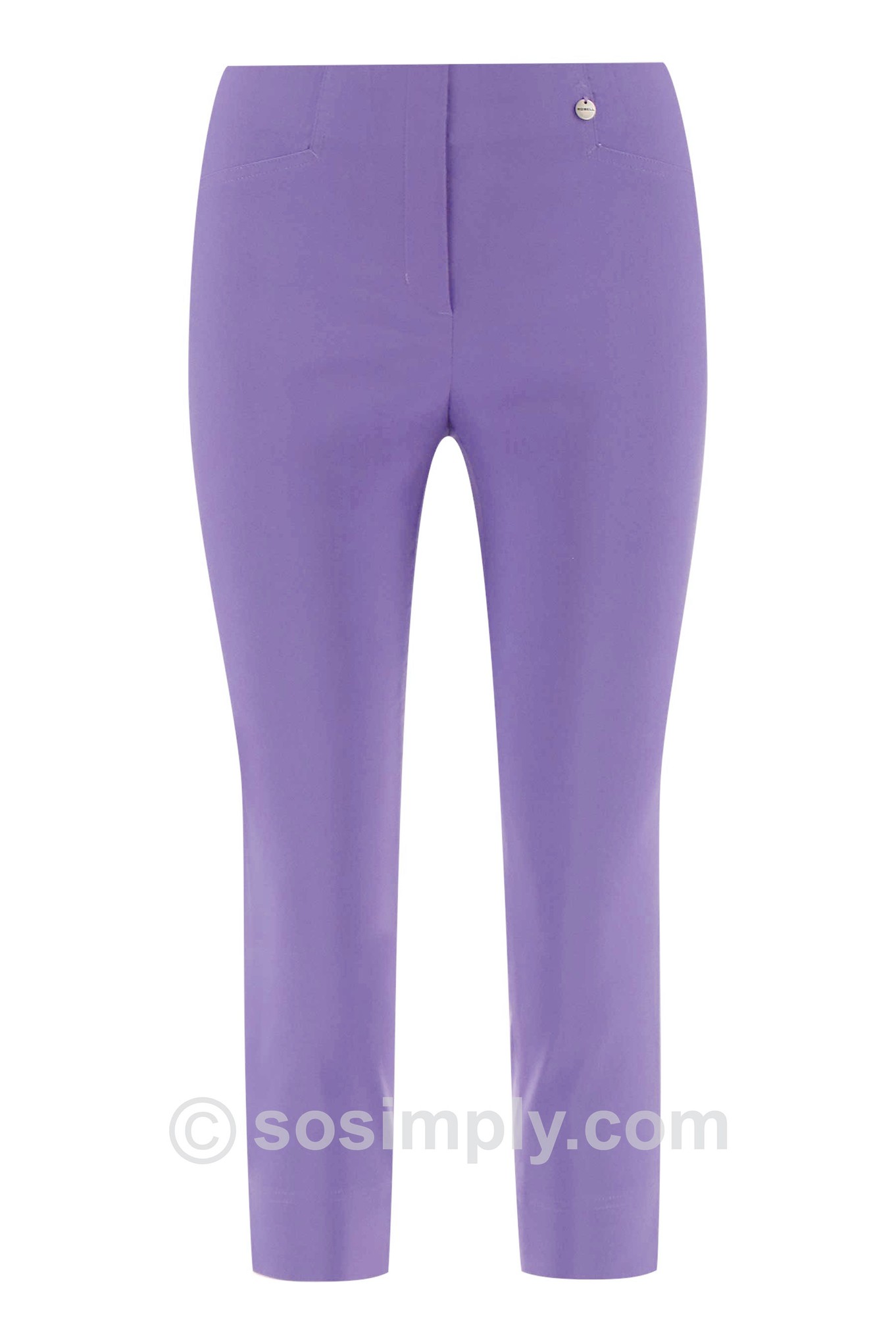 Robell Rose 07 Cropped Trousers English Lavender 523