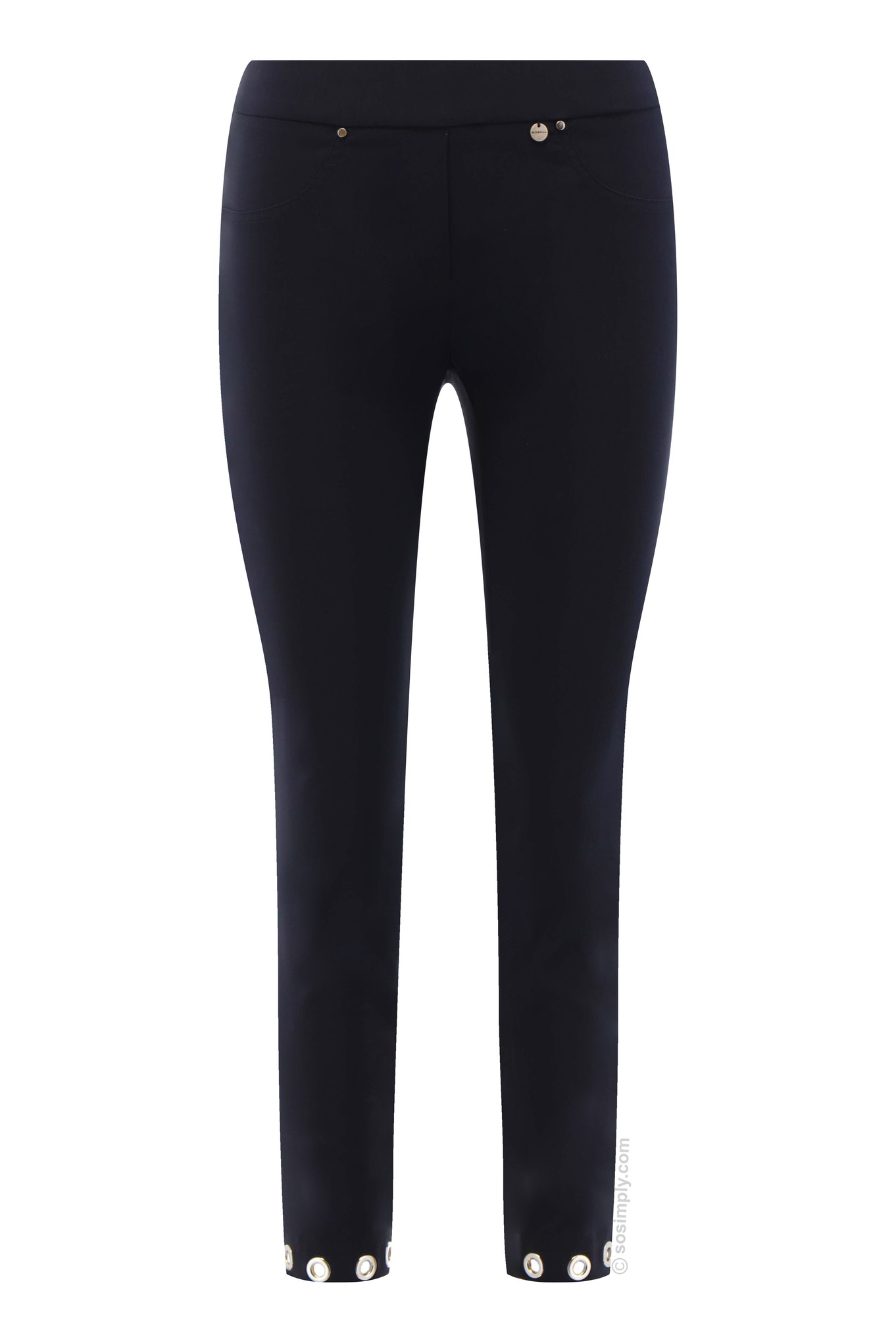 Robell Rose 09 Eyelet Detail Navy 69