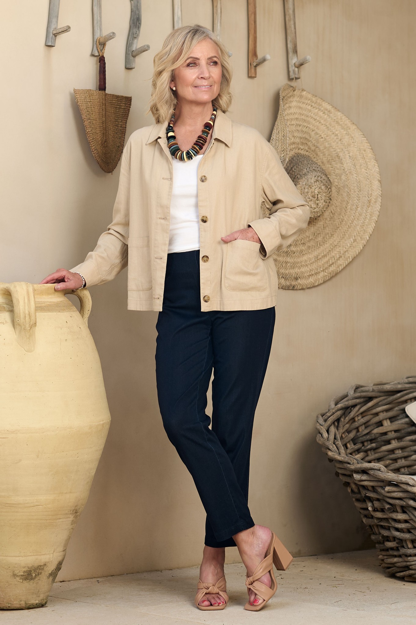 Robell Bella 09 Lightweight Viscose Blend Jean Natural Denim 64