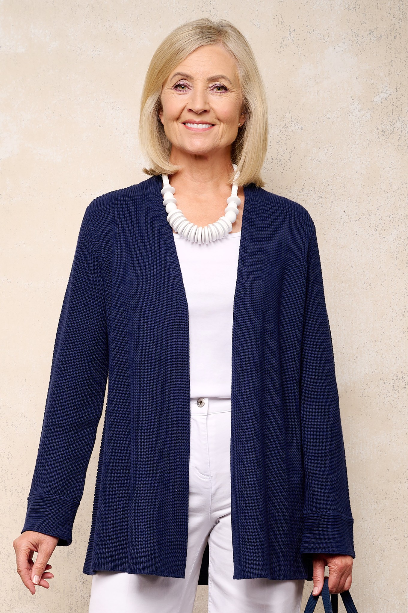 Sunday Roberta Edge to Edge Cardigan Indigo Blue 67