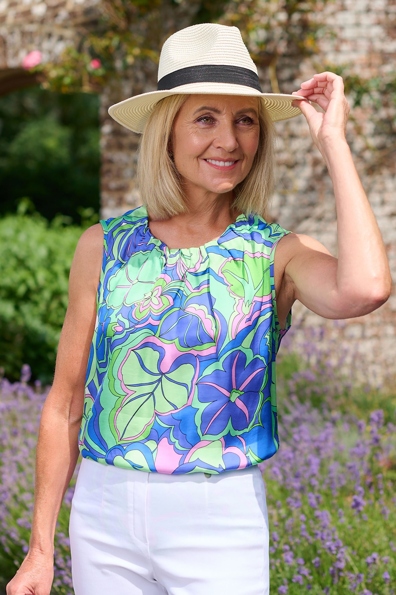 Robell ROB Alice CocoBay Top Green/Lilac/Blue Mix 80