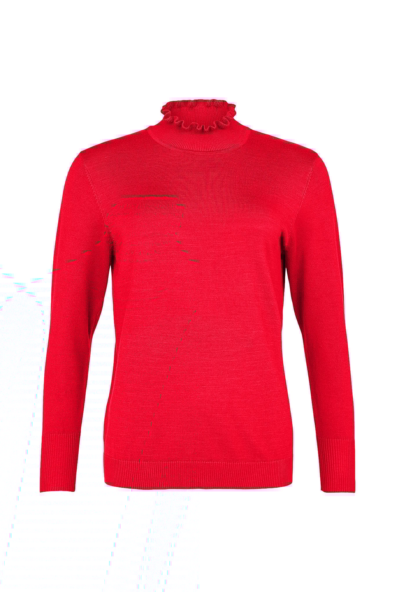 Sunday Ruched Neck Jumper Rosa Red 461