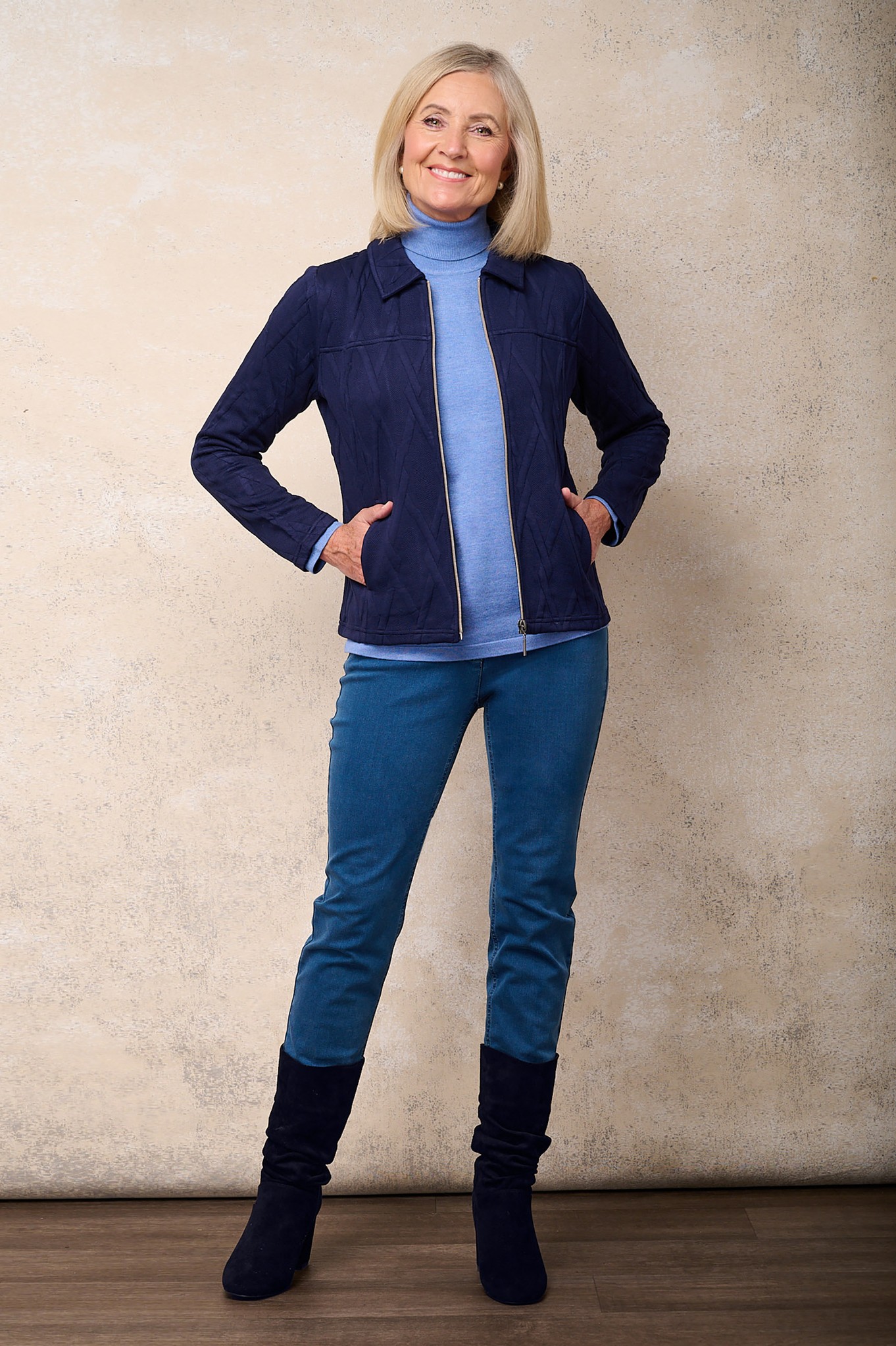 Robell Elena Denim Jean Natural Denim 64