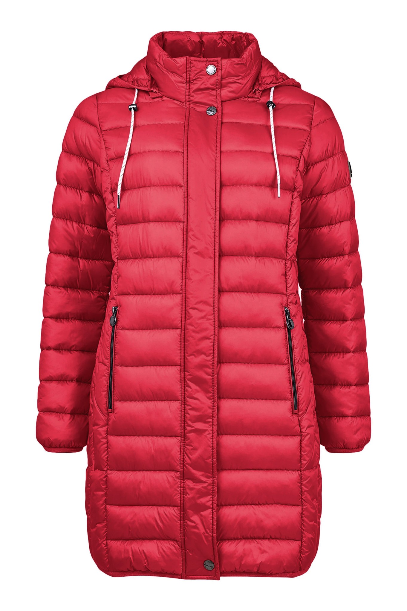 Frandsen Devonna Hooded Down Coat Poinsettia Red 40