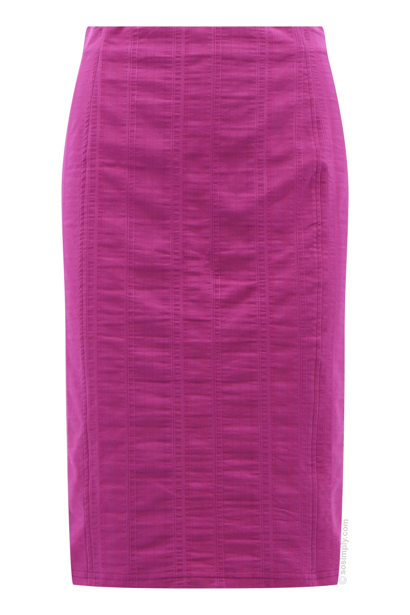 Robell Christy Seersucker Skirt Orchid Pink 550