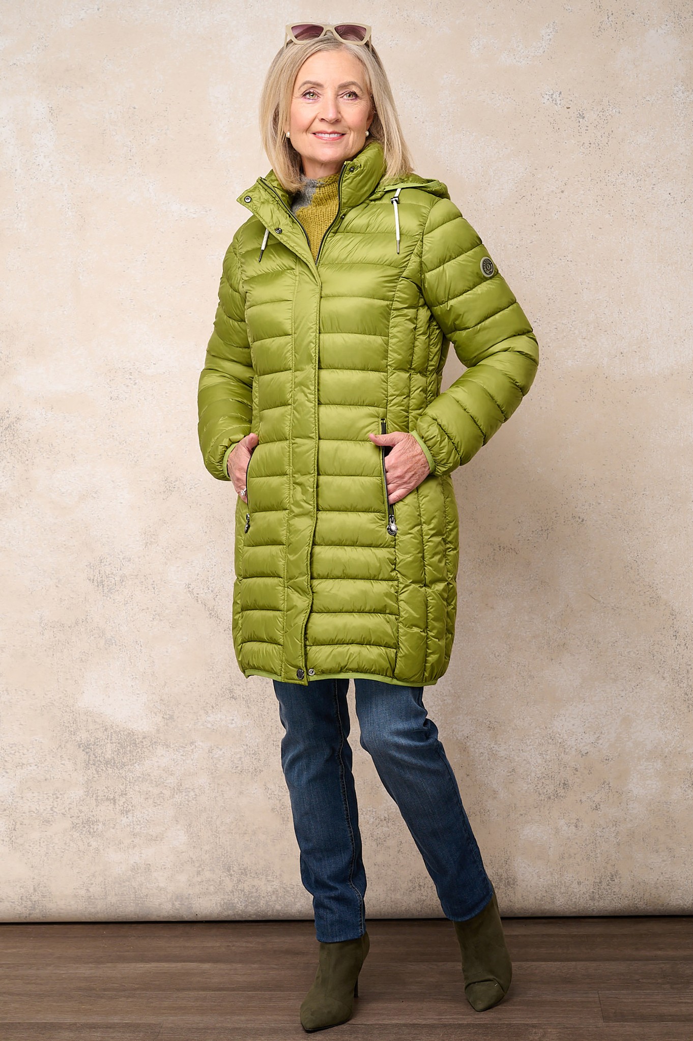 Frandsen Devonna Hooded Down Coat Fern Green 86
