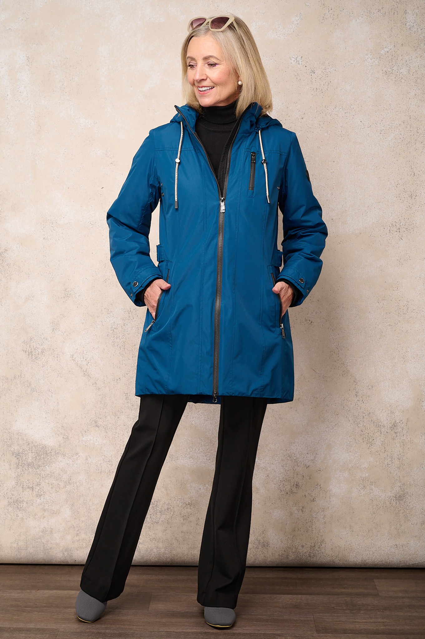 Frandsen Wilma Waterproof Jacket Petroleum 78