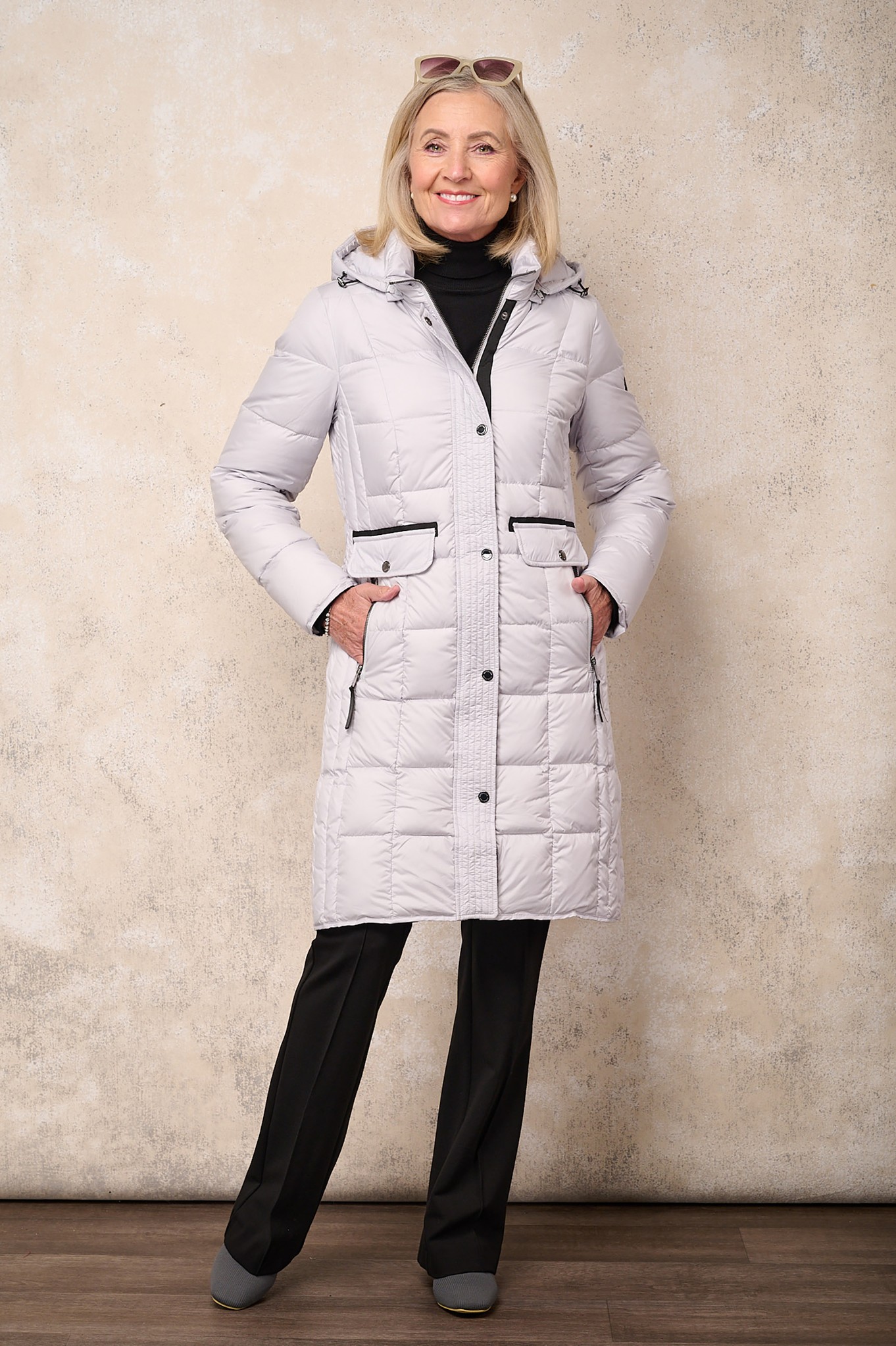 Normann Marla Quilted Down Coat Arctic Grey 93