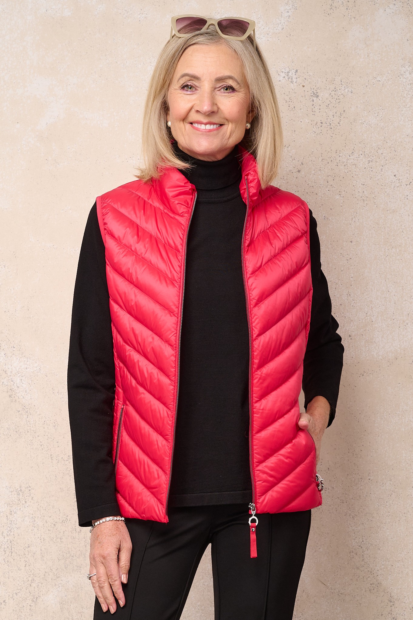 Frandsen Jensine Down Gilet Geranium 442
