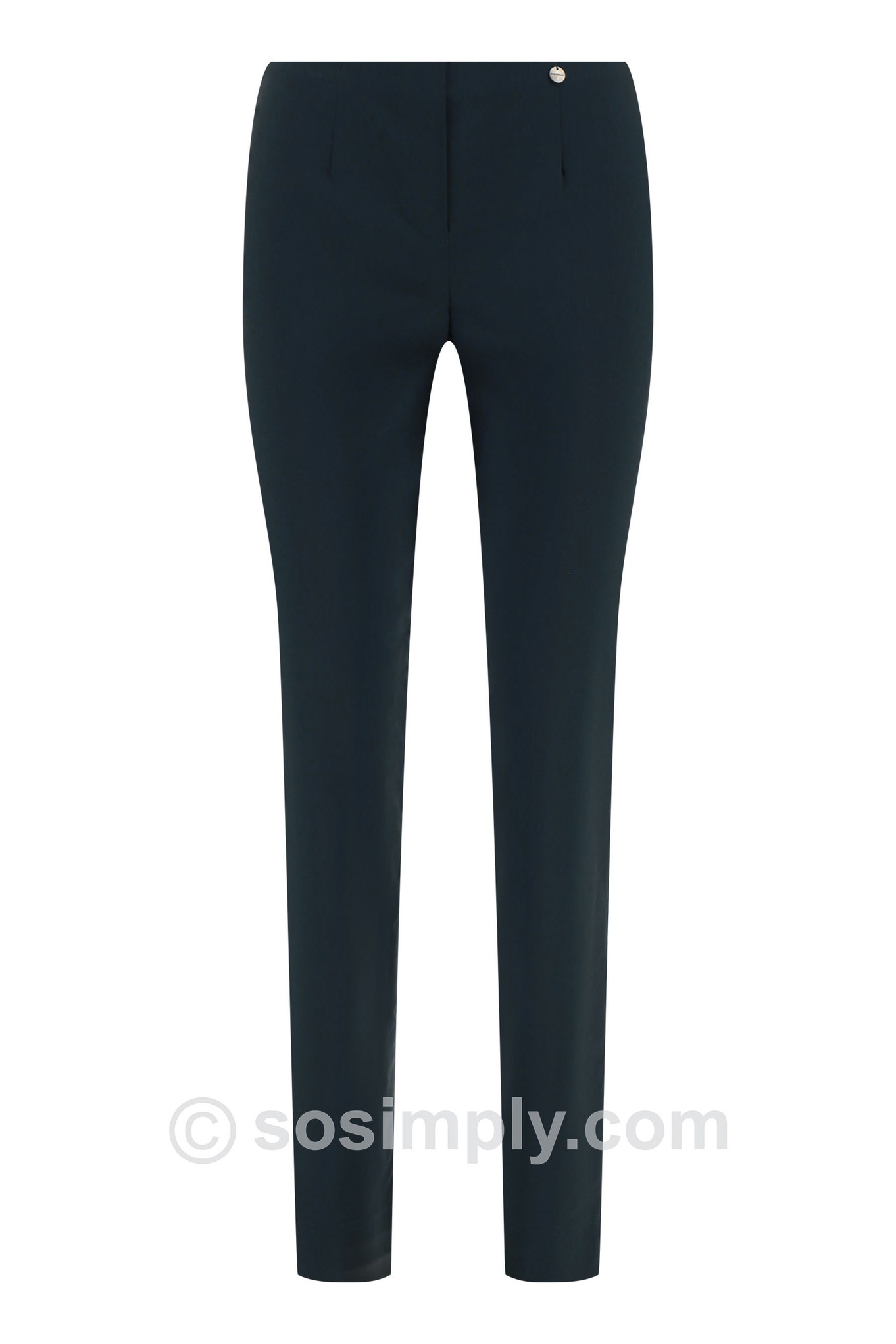 Robell Marie Full Length Trouser Dark Pine 893