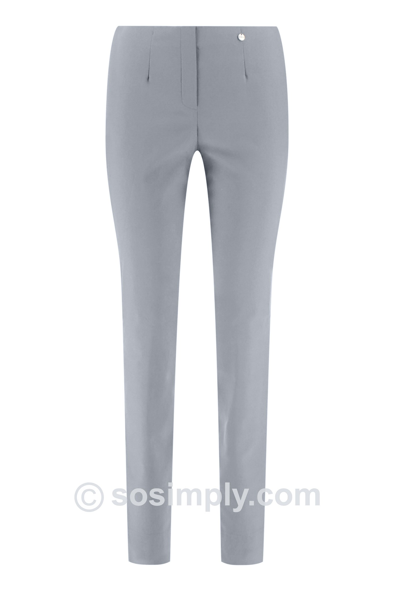 Robell Marie Winter Weight Trousers Pearl Grey 921