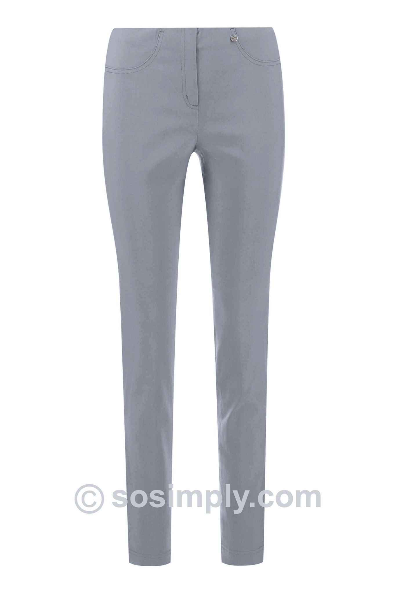 Robell Bella Winter Weight Trousers Pearl Grey 921