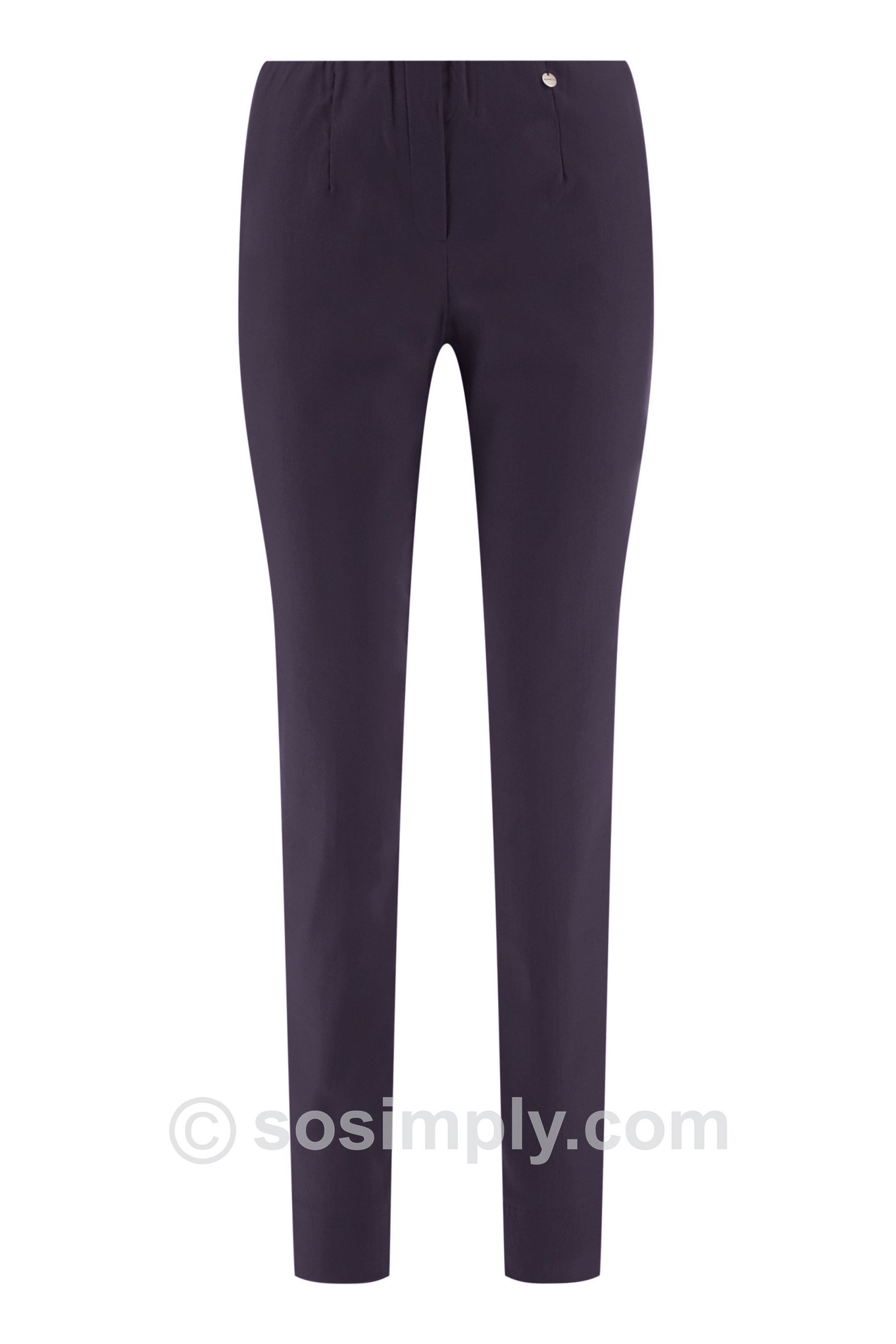 Robell Marie Petite Winter Weight Trousers Imperial Purple 65