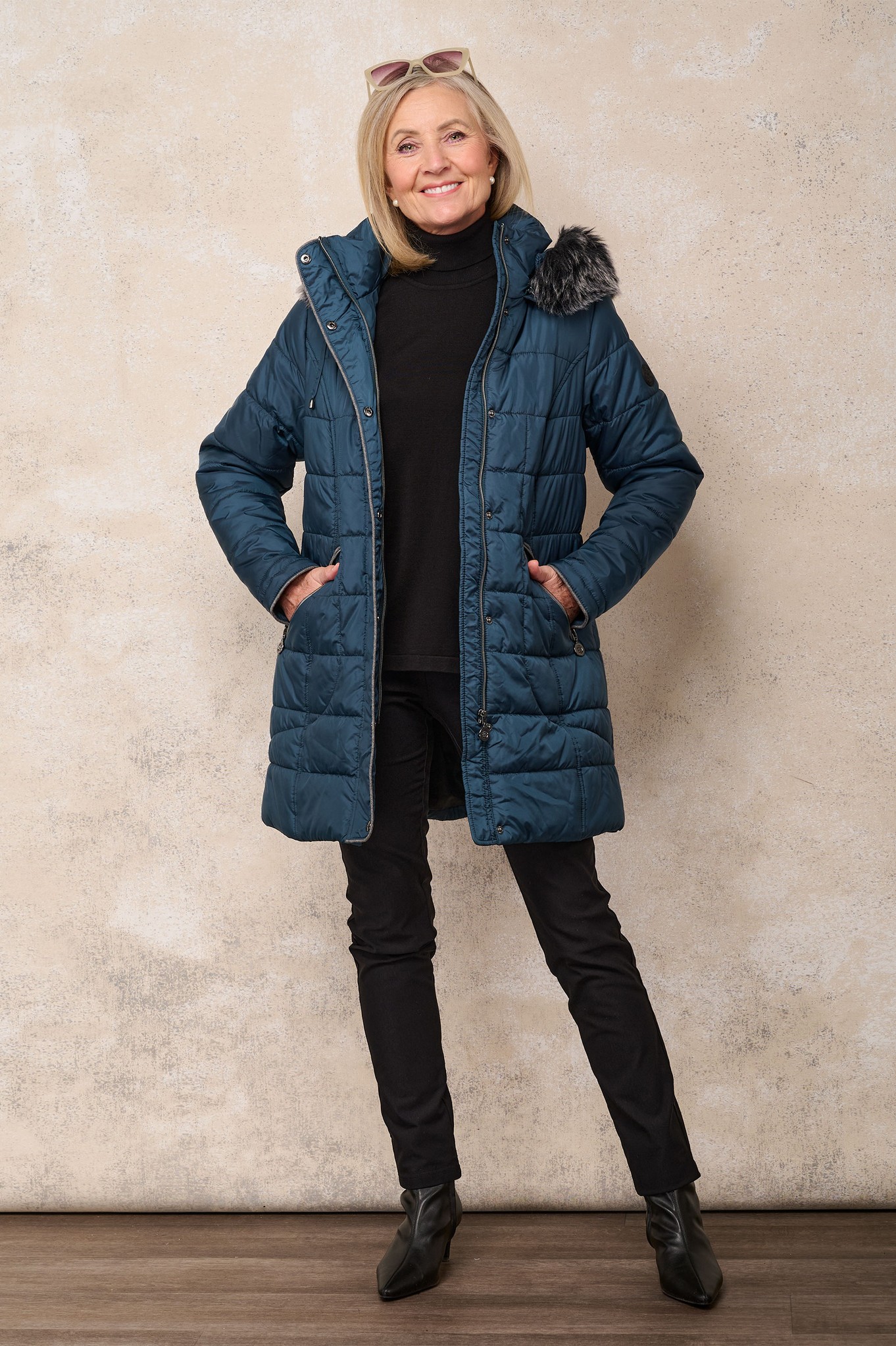 Normann Nikita Tech Down Jacket Blue Steel 66