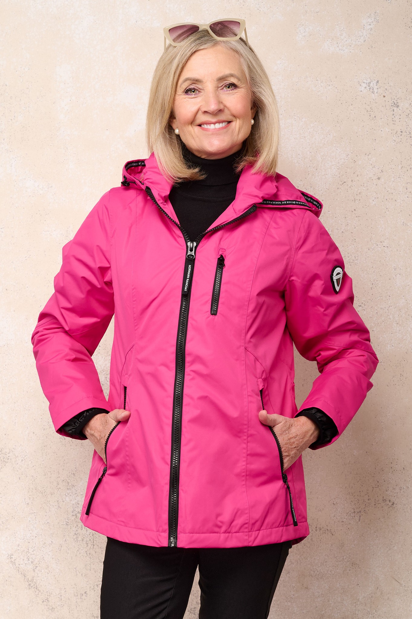 Normann Alva Waterproof Rain Jacket Magenta Pink 56