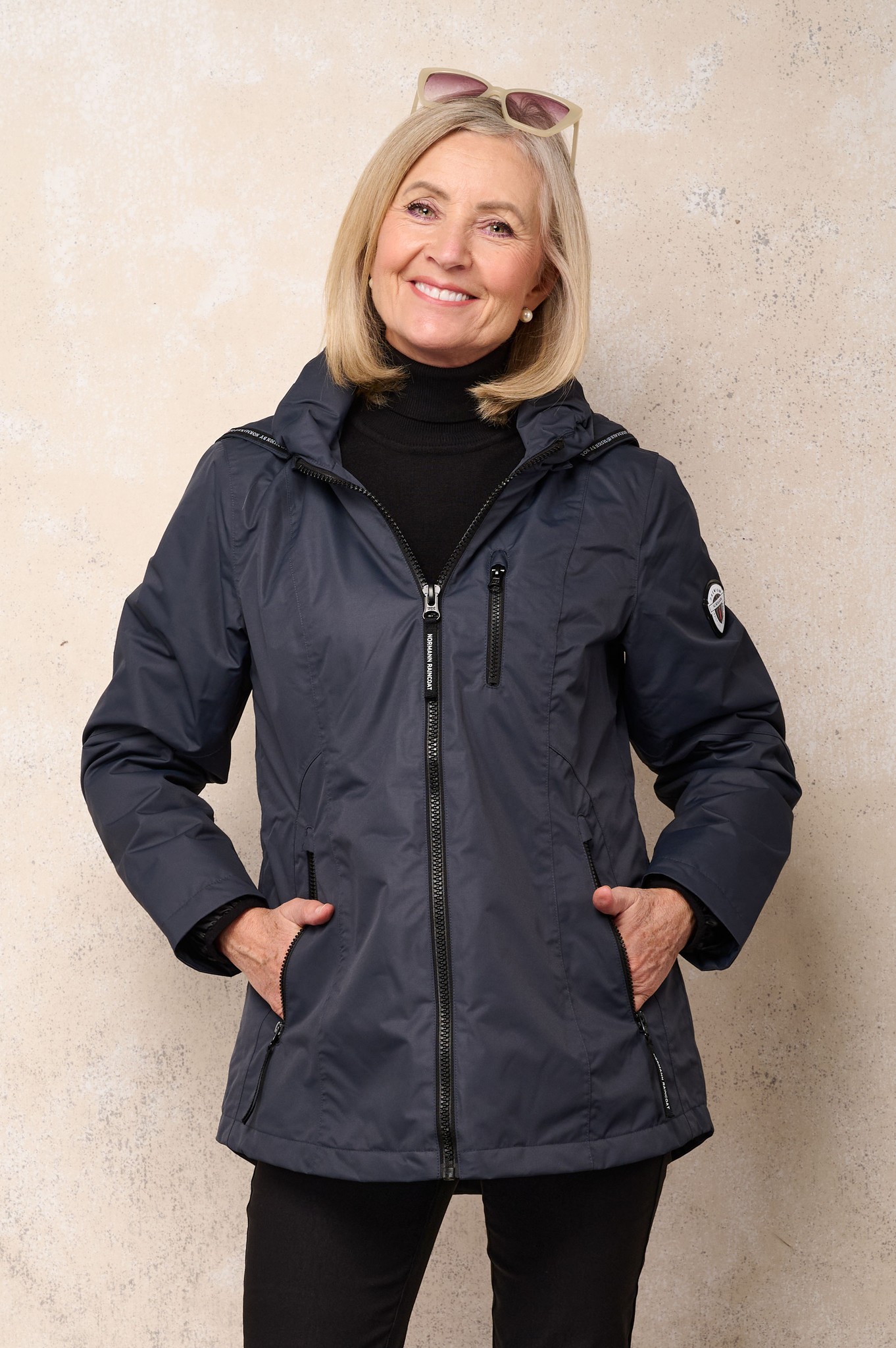 Normann Alva Waterproof Rain Jacket Navy 69