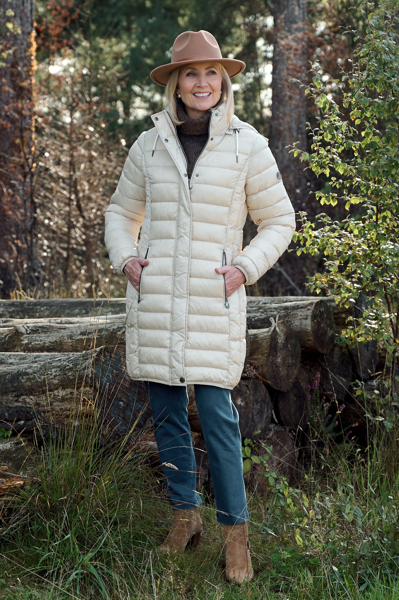 Frandsen Devonna Hooded Down Coat Sand 11