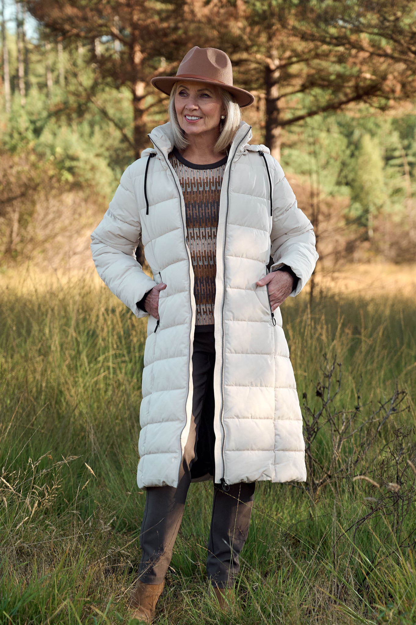 Frandsen Karis Long Puffer Coat Sand 13