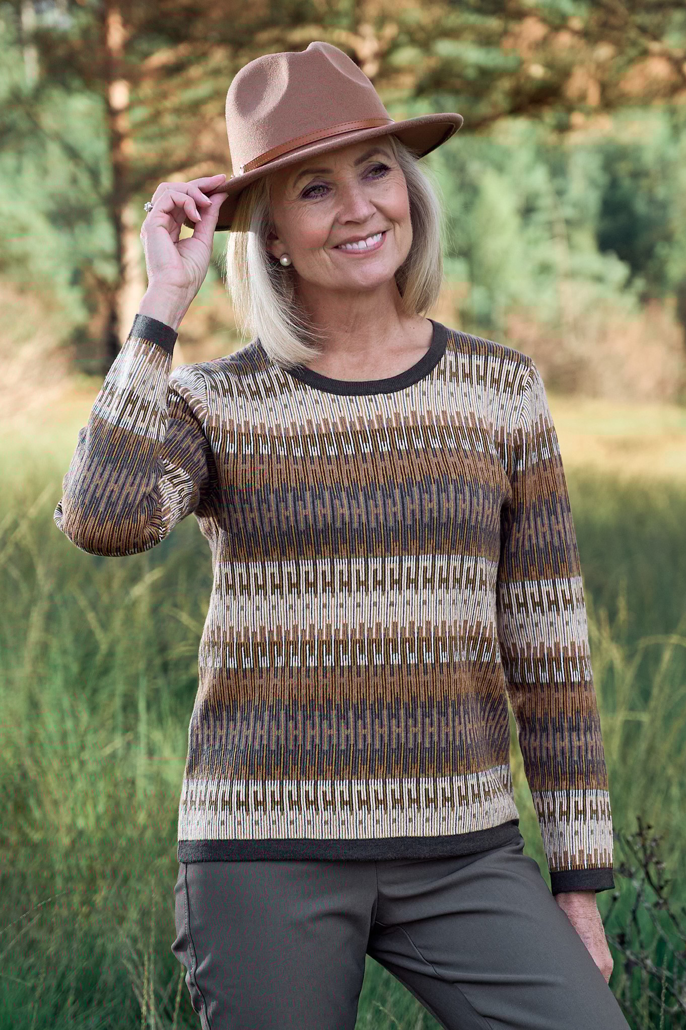 Sunday Halia Scandi Knit Jumper Cocoa Brown 162