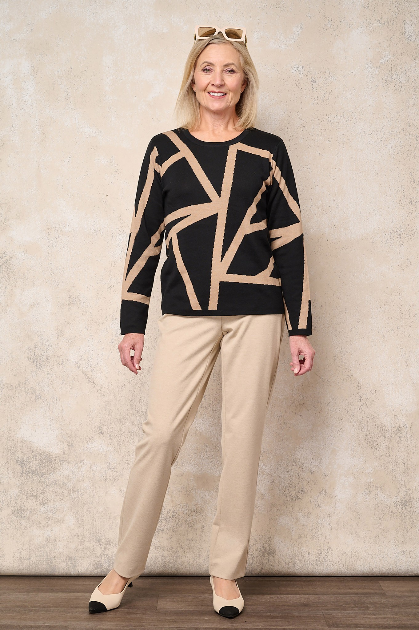 Robell Jacklyn Flannel Trouser Warm Beige 14