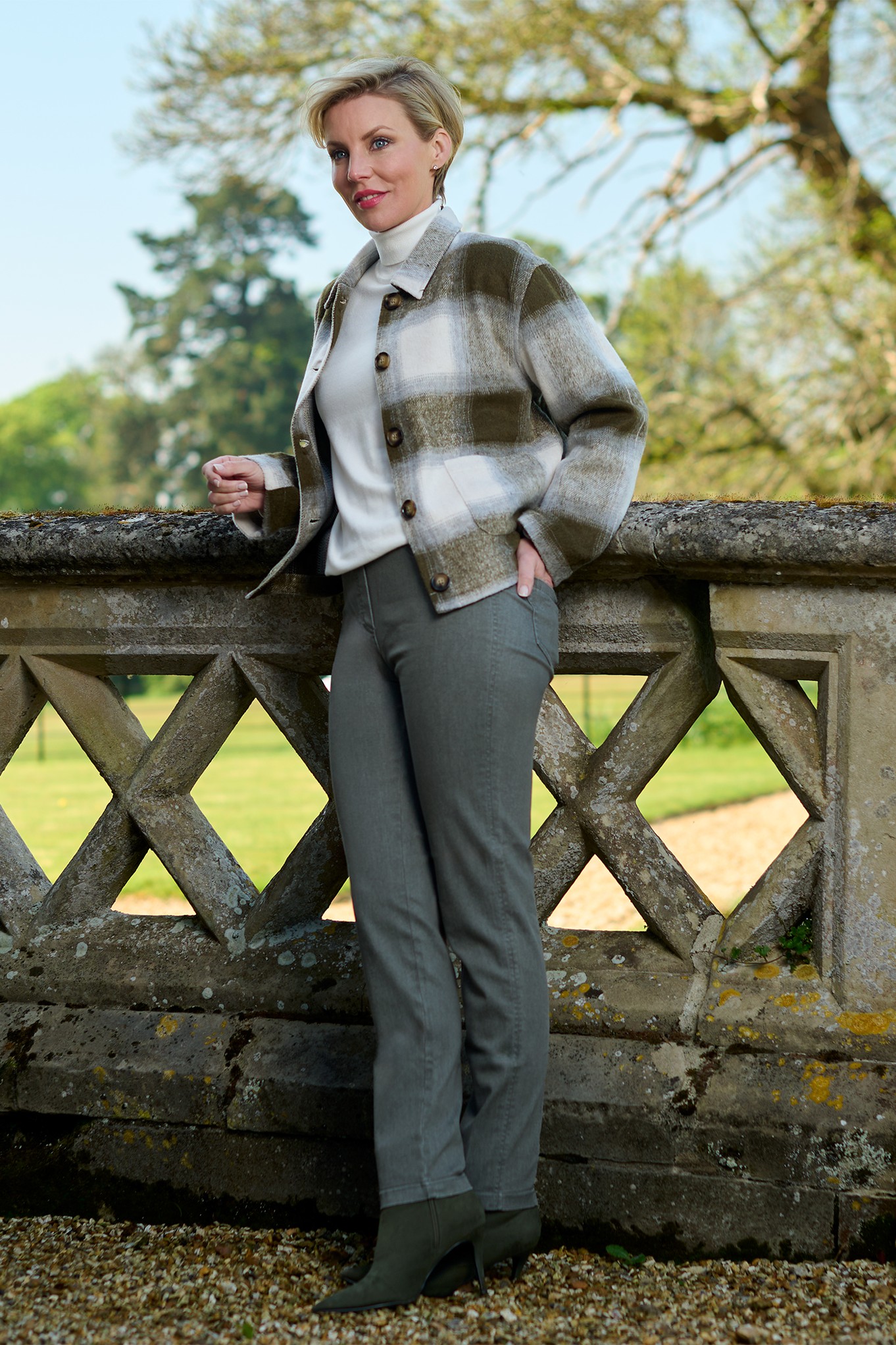 Robell Bella Petite Denim Jean Green 89