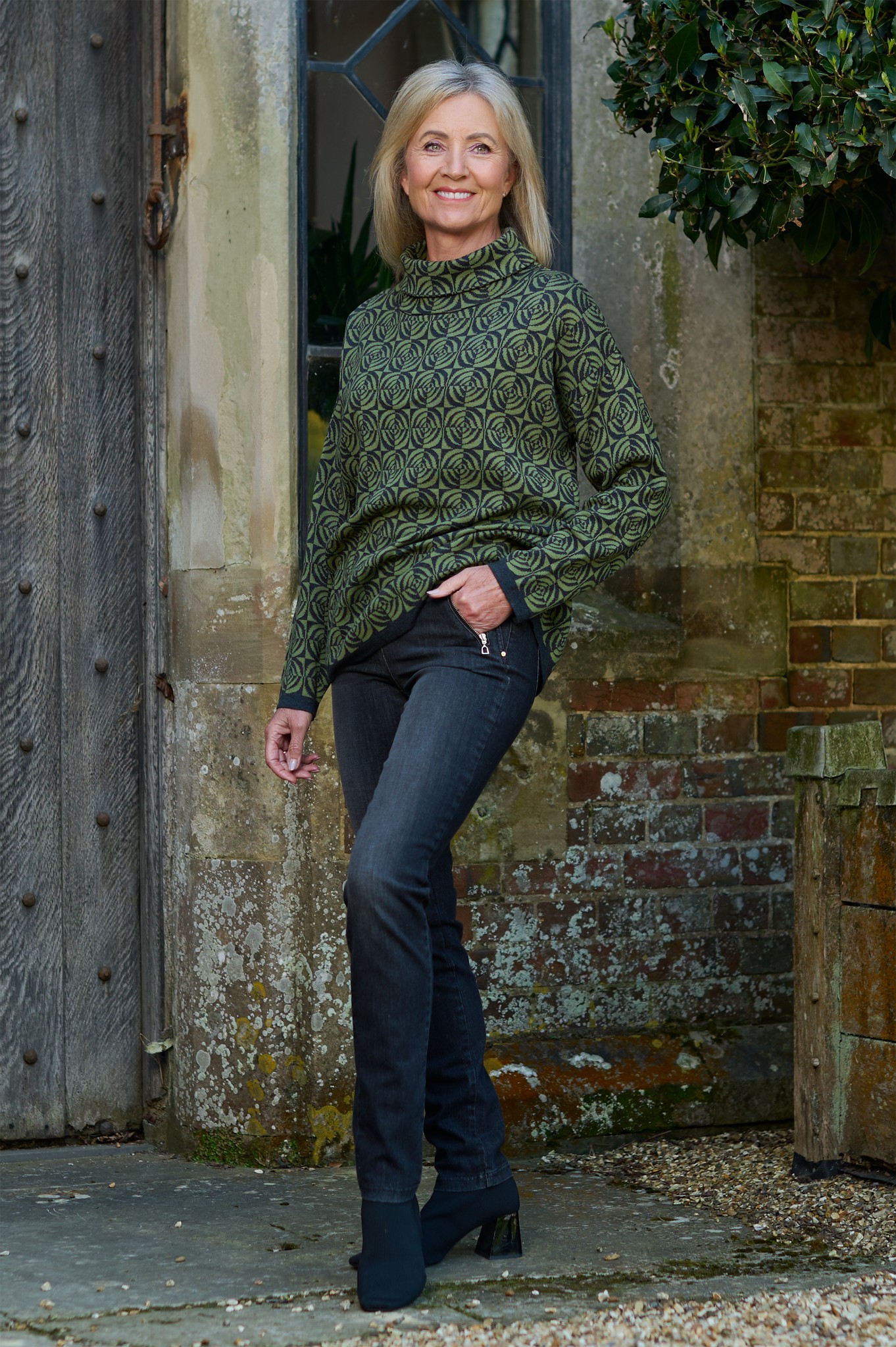 Robell Nena Slim Fit Denim Jean Black 90