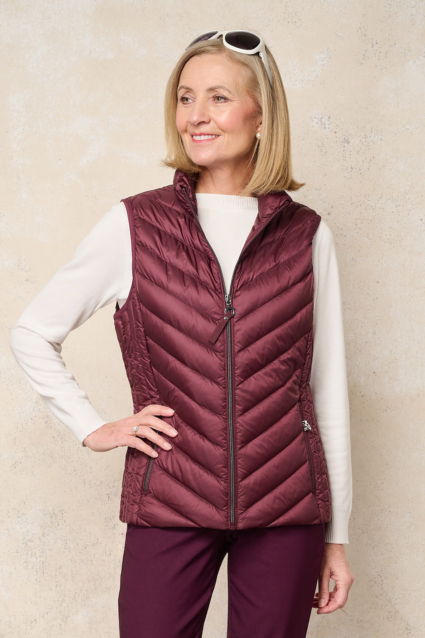 Frandsen Jensine Down Gilet Bordeaux 49