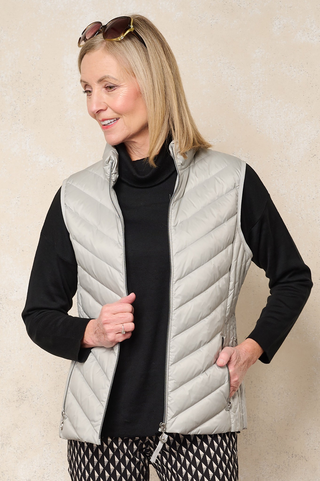 Frandsen Jensine Down Gilet Stone Grey 92