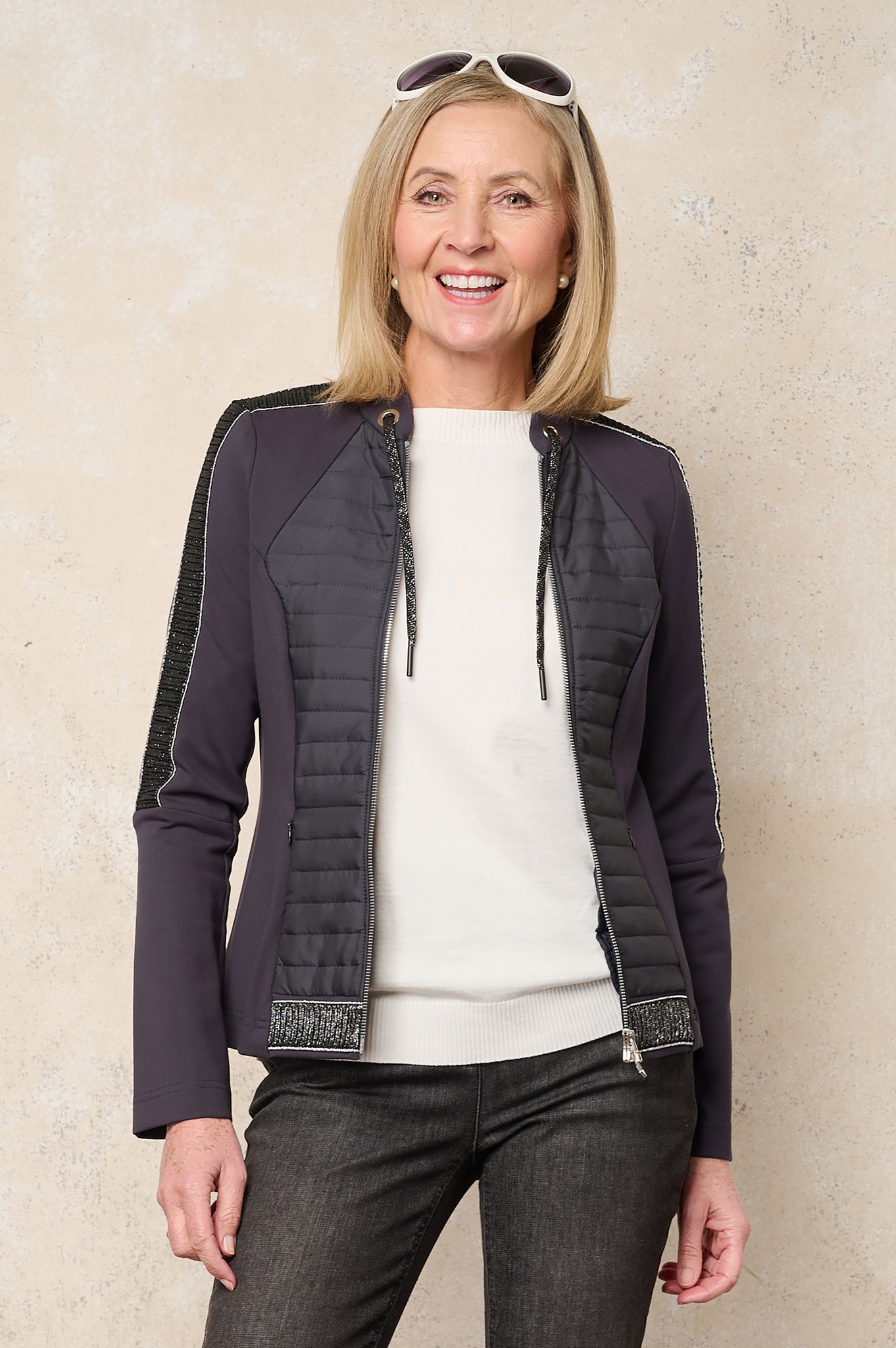 I’cona Rivine Luxe Jacket Graphite Blue 950