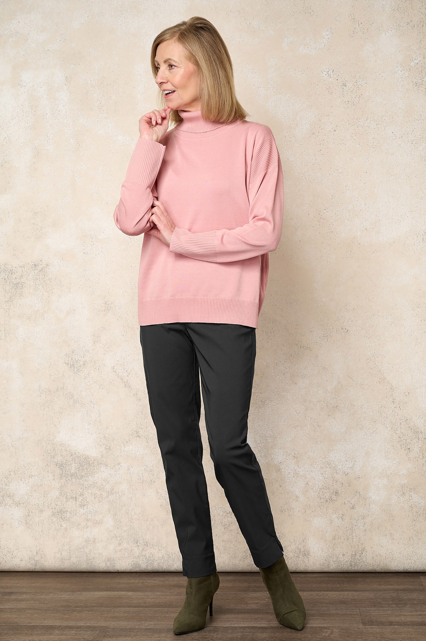 Robell Marie Petite Winter Weight Trousers Anthracite 97