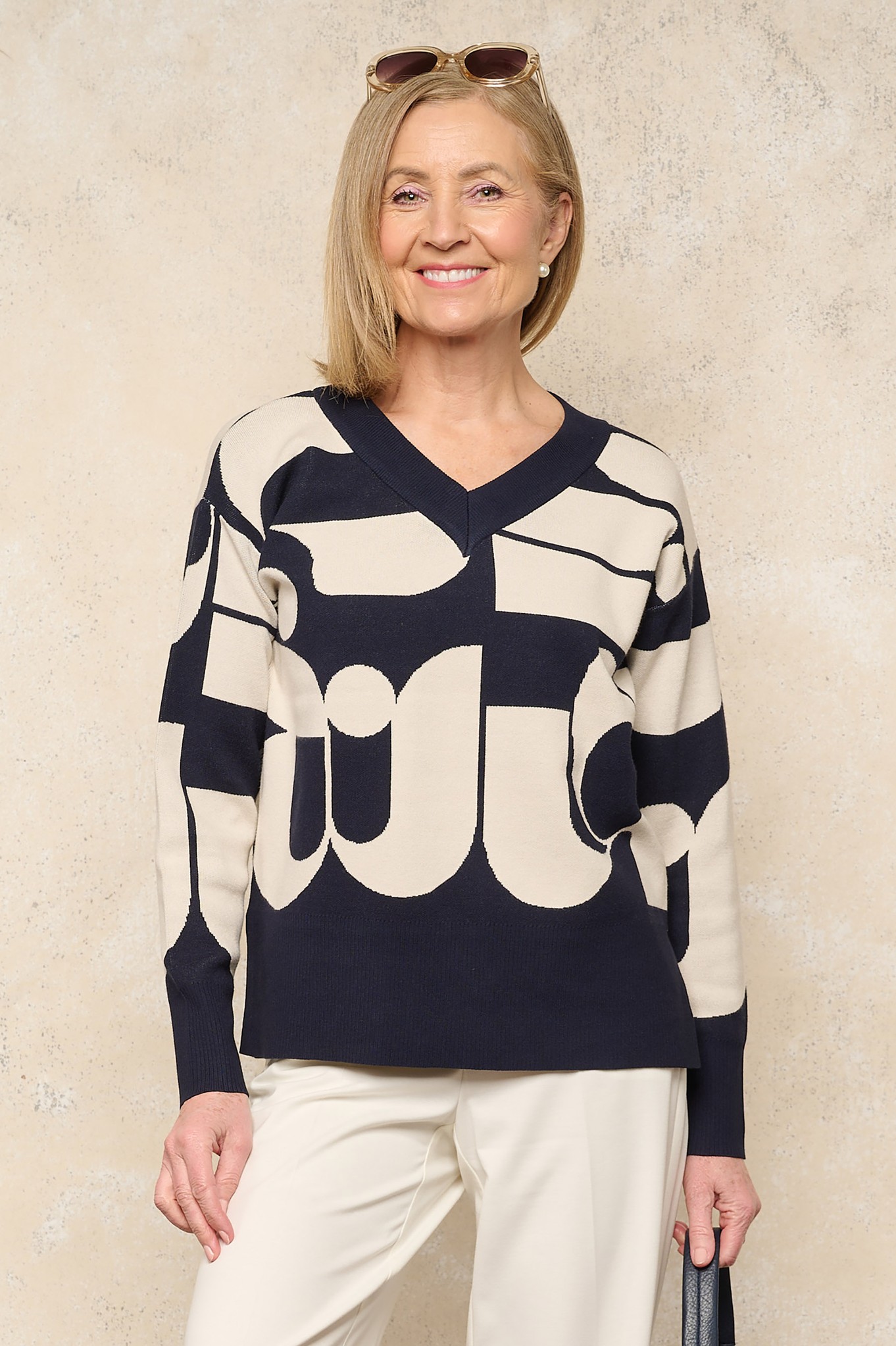 Sunday Alzina Abstract Jumper Navy 69