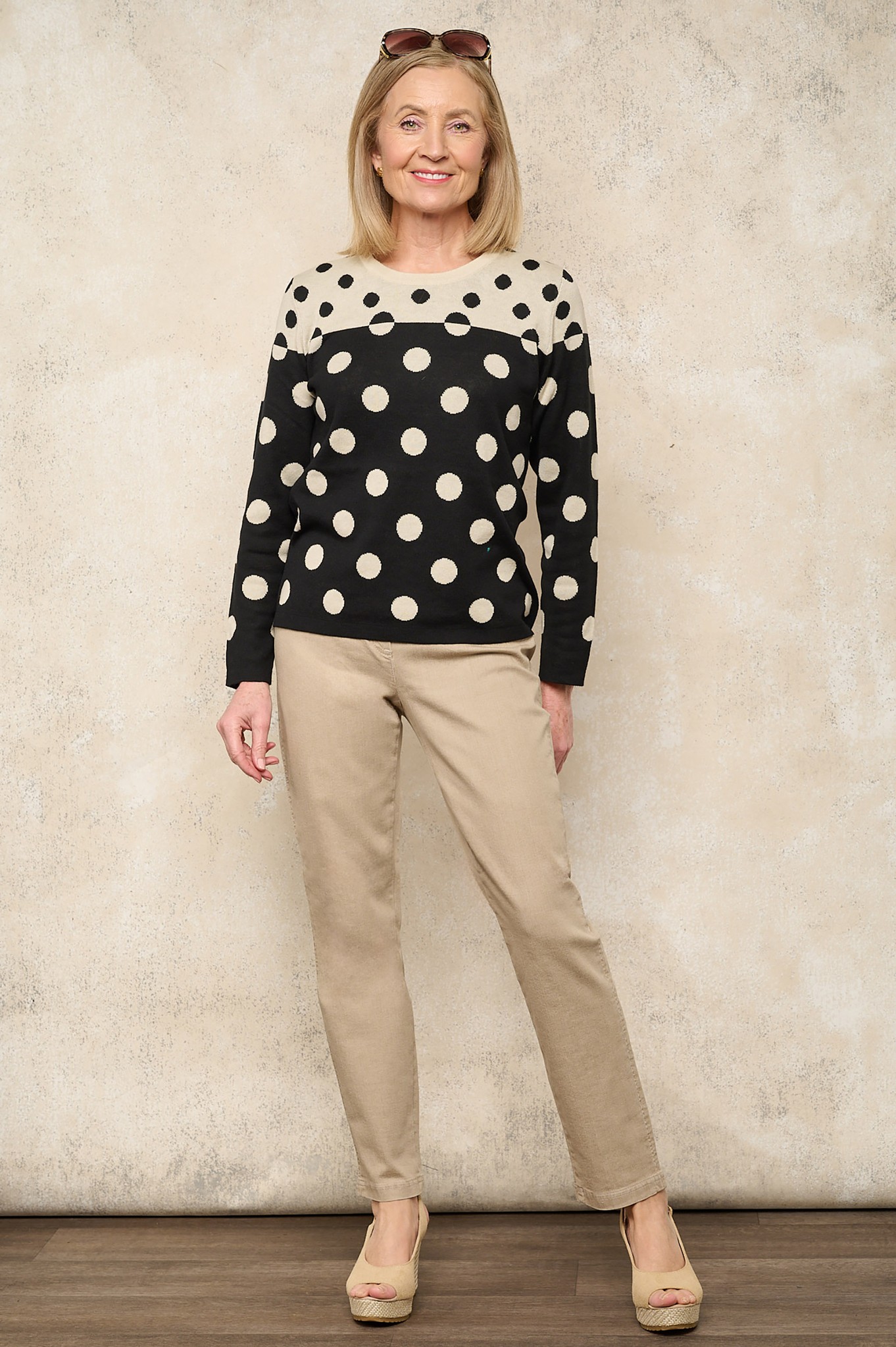 Robell Bella Petite Denim Jean Beige 14