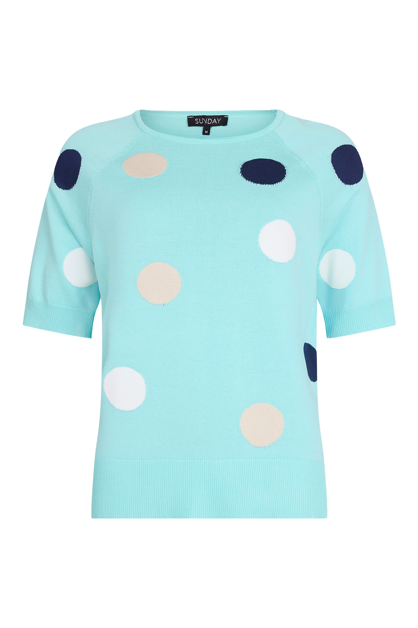 Sunday Peni Polka Dot Jumper Mint Aqua 8113