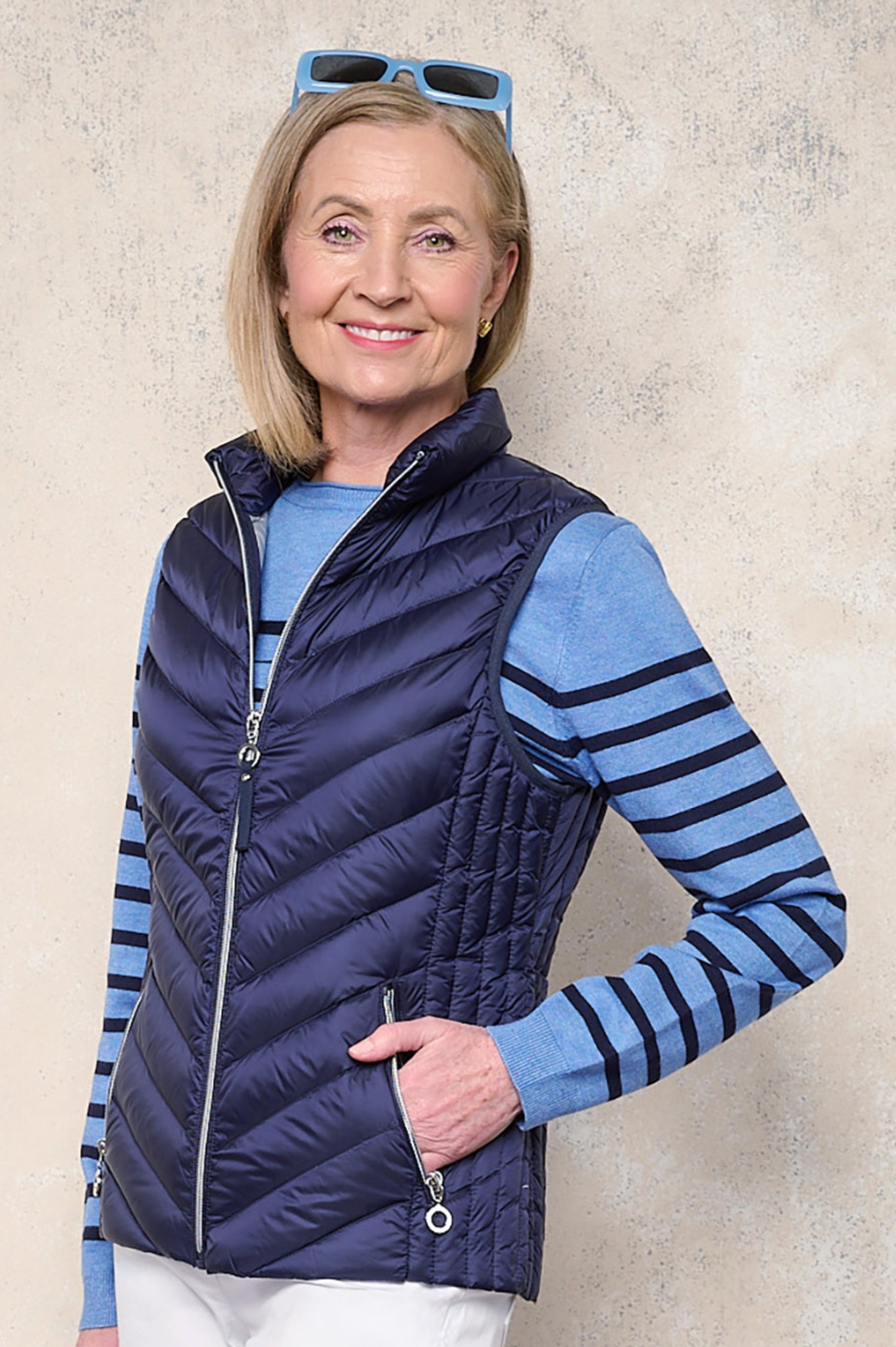 Frandsen Jensine Down Gilet Navy 69