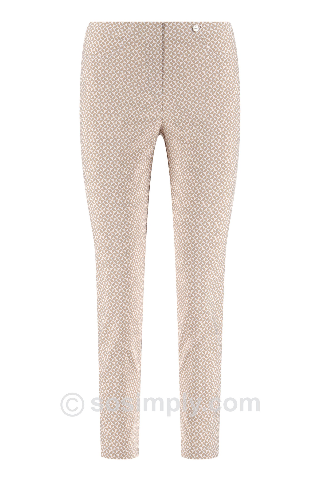 Robell Bella 09 Calissa Geo Ankle Grazer Beige 14