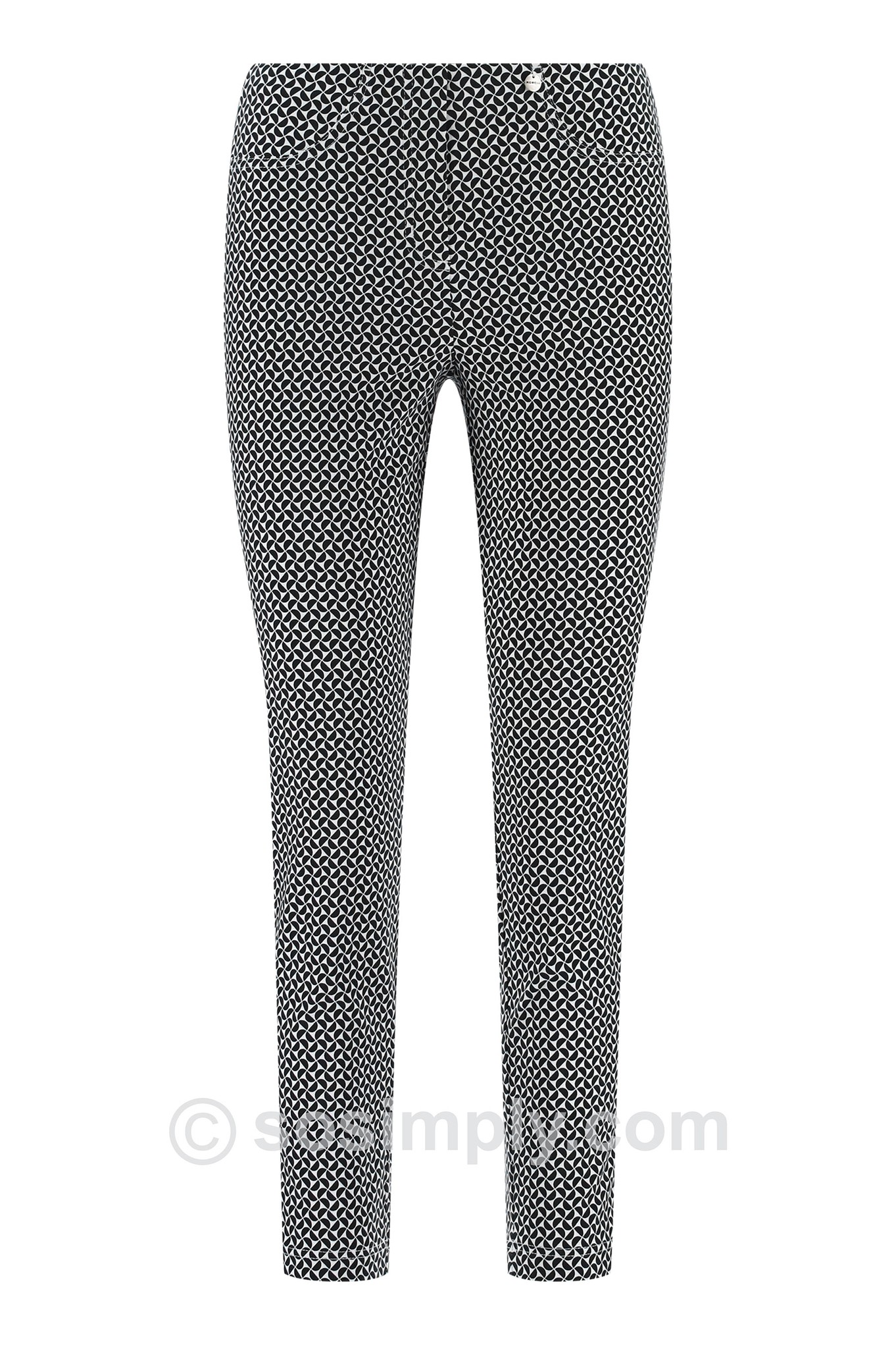 Robell Bella 09 Calissa Geo Ankle Grazer Black 90