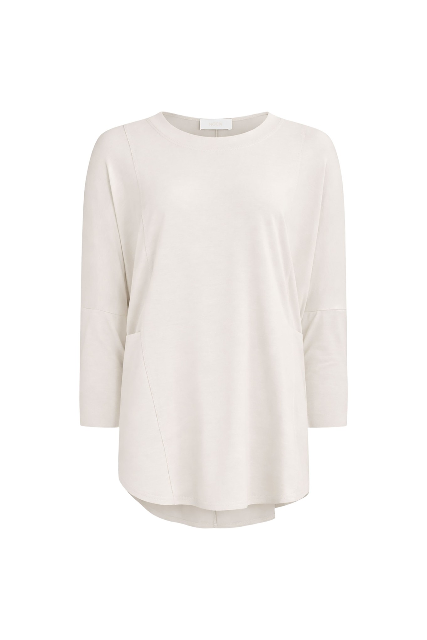 Noen Jersey Pocket Oversized Top Cream 11