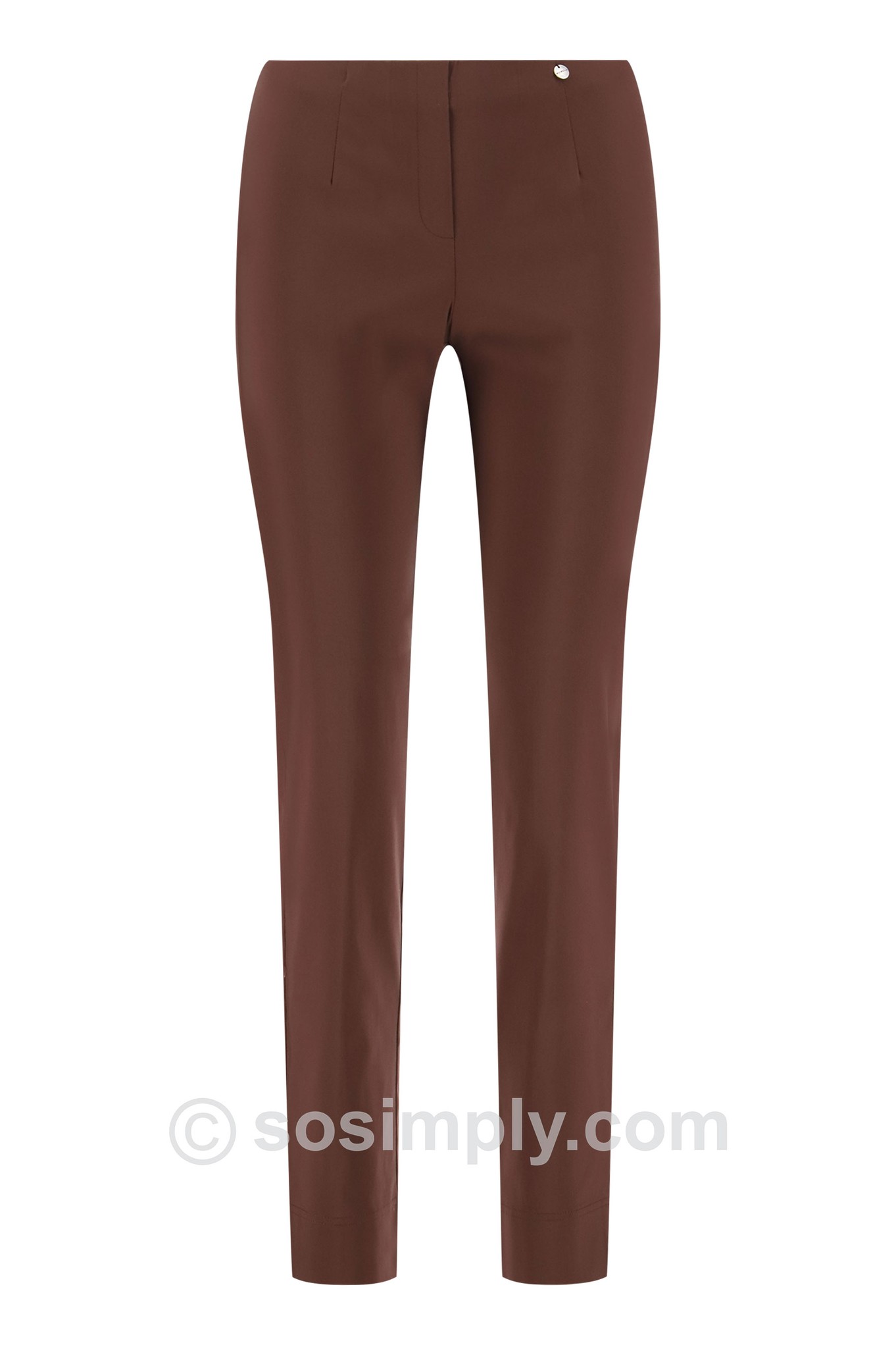 Robell Marie Full Length Trouser Espresso 191