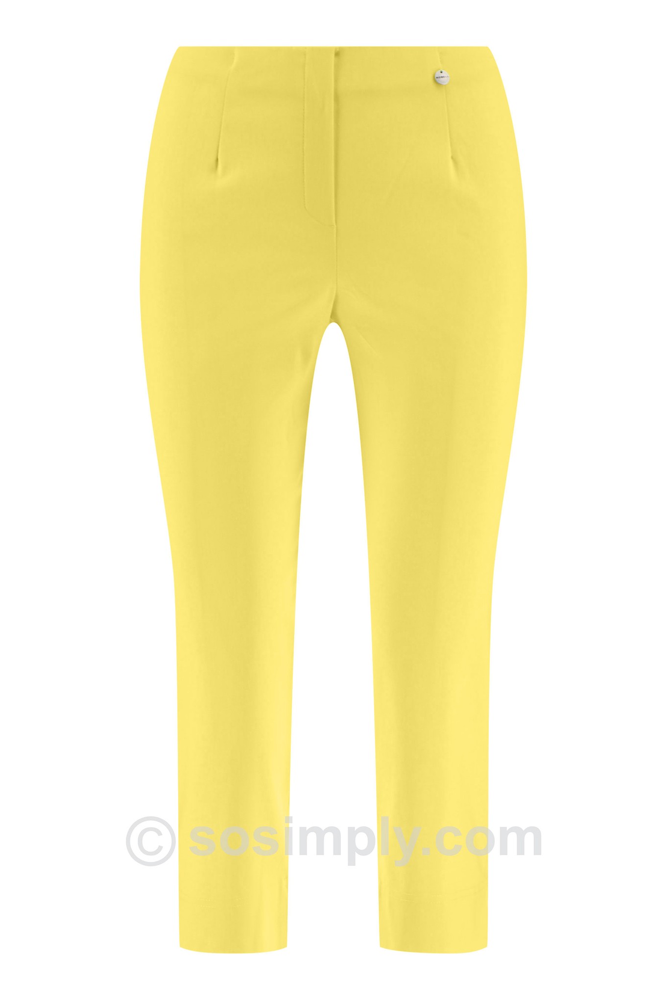 Robell Marie 07 Crop Trouser Buttercup 212