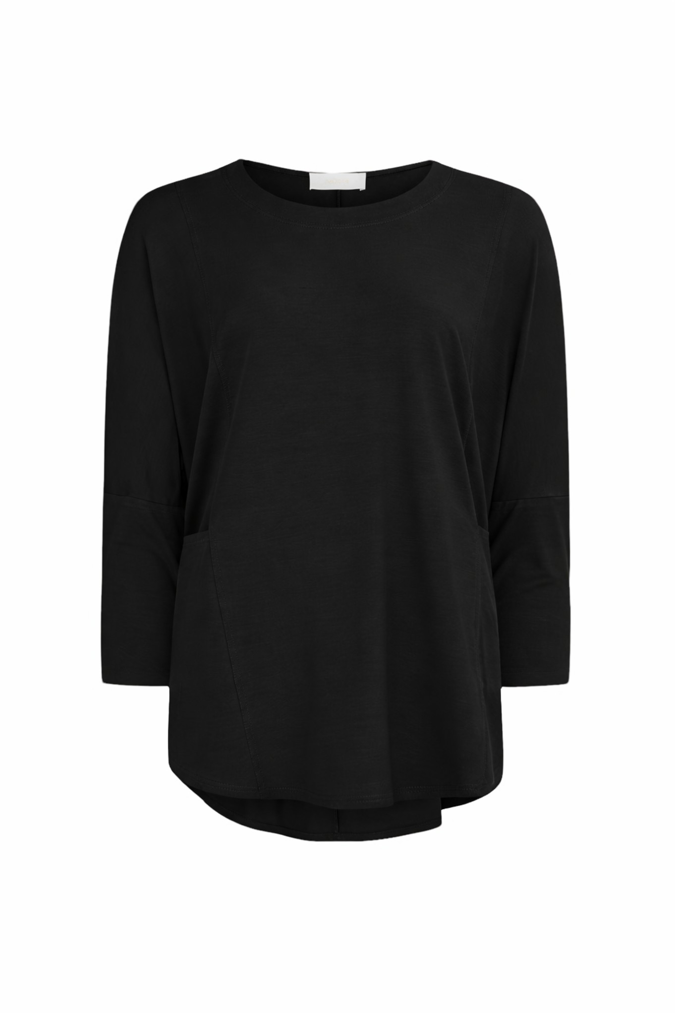 Noen Jersey Pocket Oversized Top Black 90