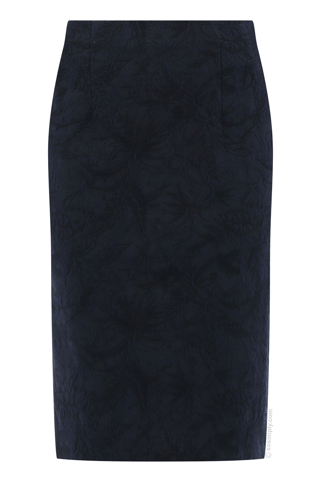 Robell Christy Jacquard Skirt Navy 69