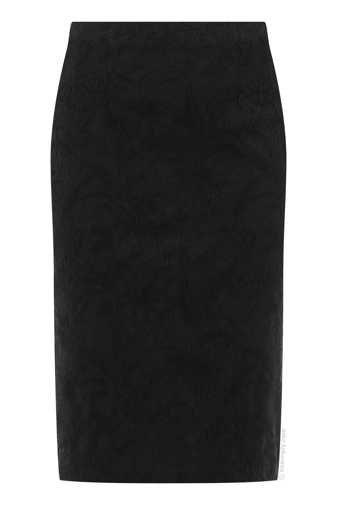 Robell Christy Jacquard Skirt Black 90