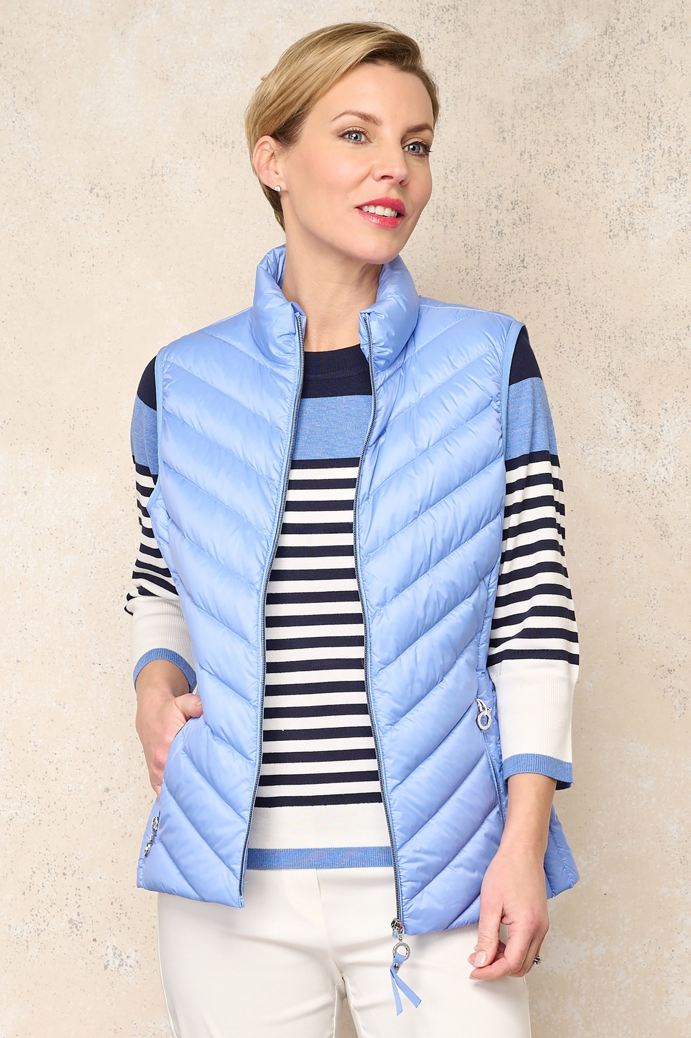 Frandsen Jensine Down Gilet Misty Blue 651