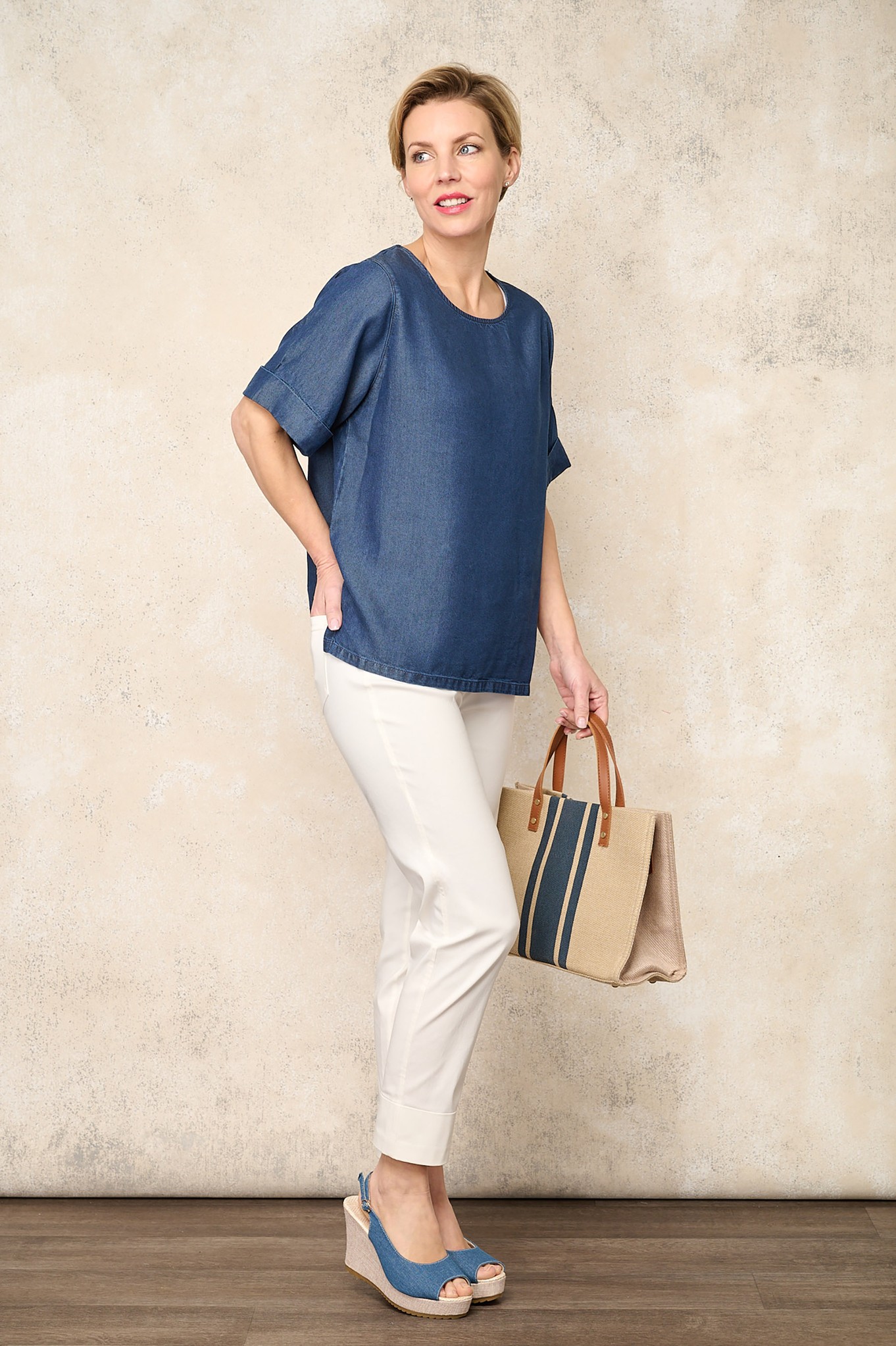 Robell Bella 09 Ankle Grazer Off White 111