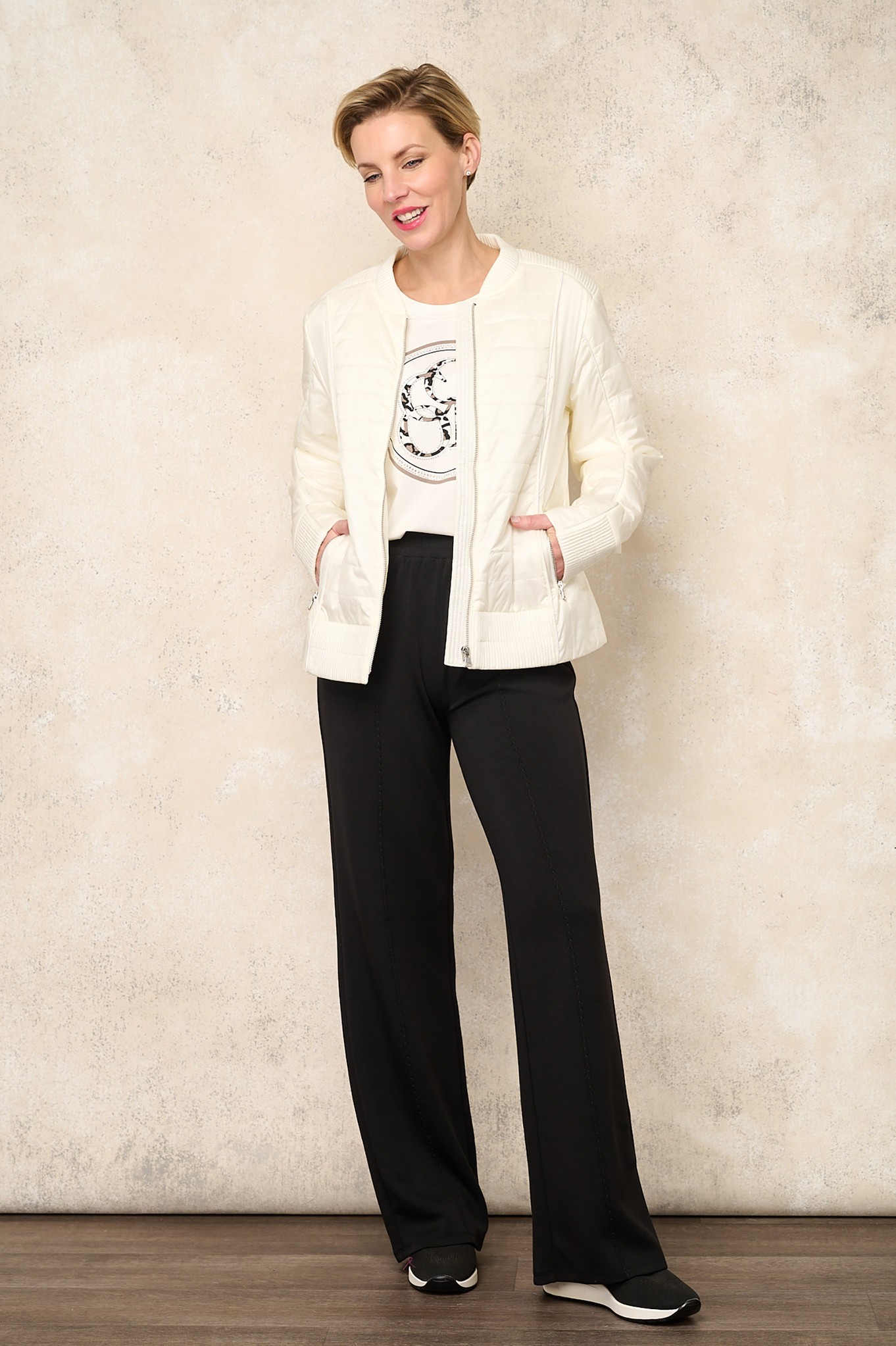 I’cona Luxe Wide Leg Trousers Black 90