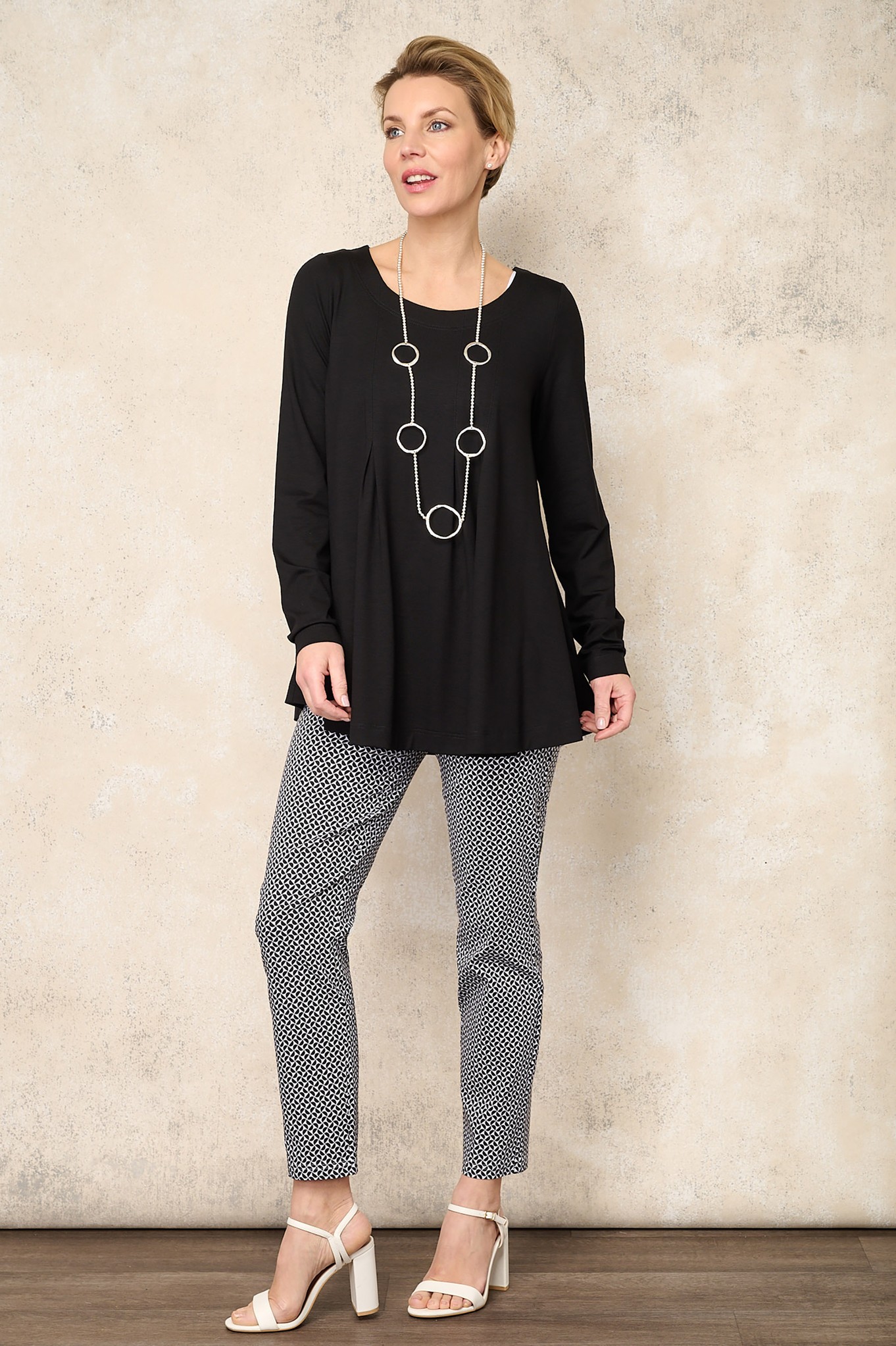 Robell Marie 09 Calissa Geo Ankle Grazer Black 90